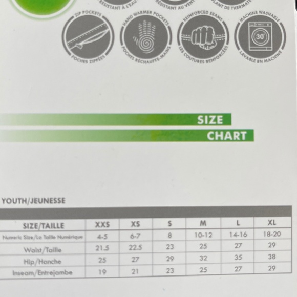 Arctic Youth Insulated Bib Overalls Charcoal Size Large NWT - Picture 9 of 9